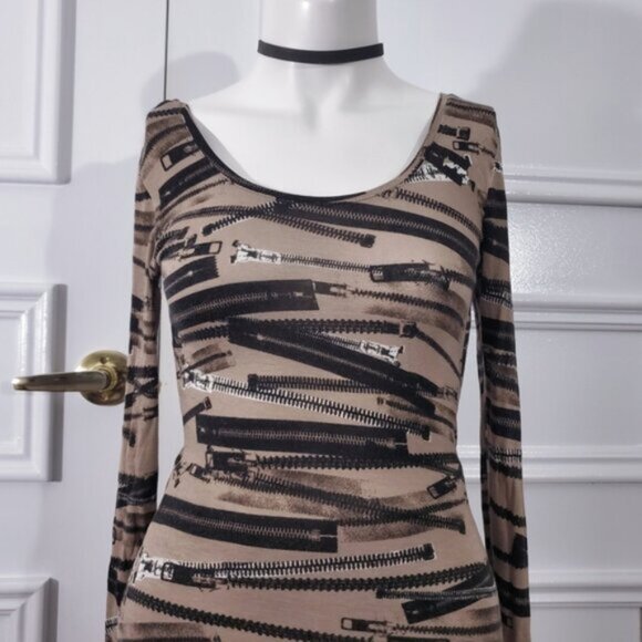 Vintage Grunge Rocker Chic Bodycon Dress - Picture 7 of 8